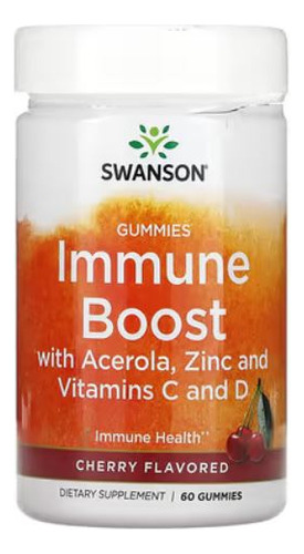 Swanson Immune Boost Gummies With Zinc Cherry 60 Gummies