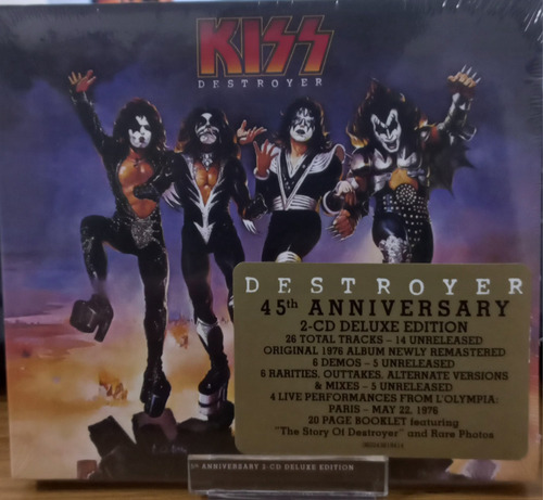 Kiss- Destroyer Deluxe Edition 2cds 45th Anniversary 