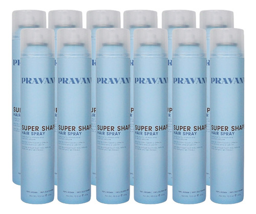 Pravana Super Shape Hair Spra 300gr 100% Vegano Caja Con 12p