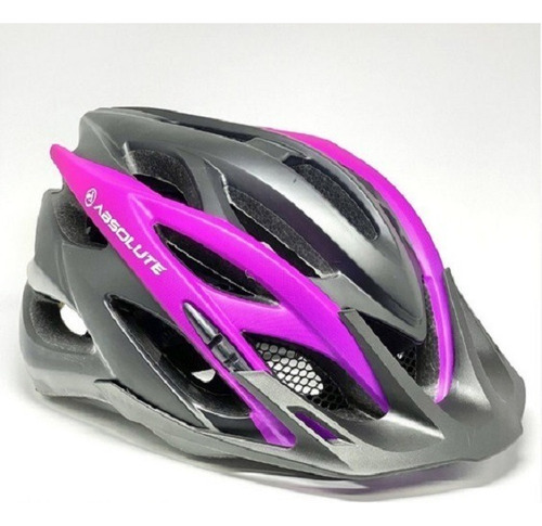 Capacete Ciclismo Absolute Luna C/ Led Cor Roxo Com Preto Cor Roxo Com Preto Tamanho P/m (54-57cm)