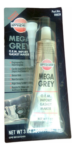 Silicón Mega Grey 100% Original 