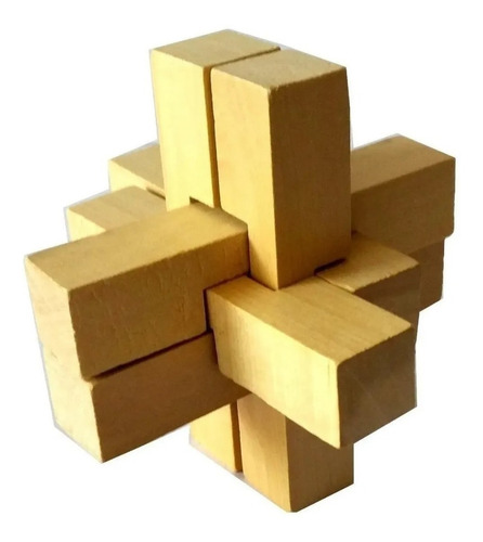 Imagen 2 de 7 de Juego De Ingenio De Madera Abrecocos Cruz Ciencia Para Todos