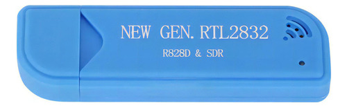 Receptor Usb Nova Geração Rtl2832u Sdr/ads-b/fm - 1° Linha Cor Azul