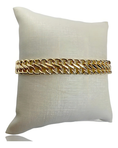 Pulseira Lacraia Grossa Ouro 18k 750 17 Cm Diâmetro 5 Cm