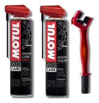 Comprar Kit de limpieza y lubricación Motul C1 + C2 + Cepillo de limpieza