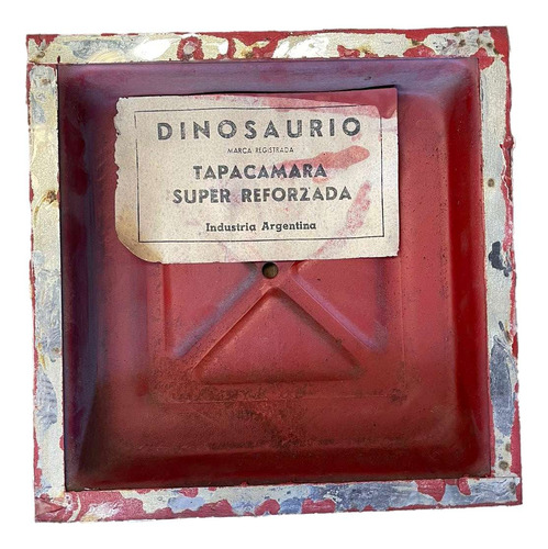 Tapa Camara 20x20 Dinosaurio Super Reforzada Encastre Conico