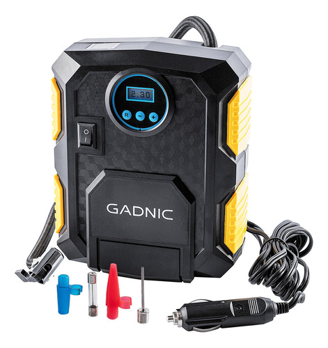 Compresor De Aire Portátil Profesional 120w Gadnic Boquillas