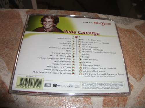 Cd - Hebe Camargo Serie Bis Cantoras De Radio Cd Duplo