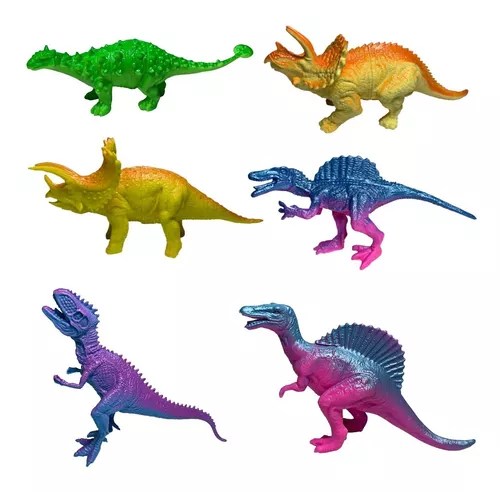 dinossauros coloridos inovadores conjunto dinossauro durável