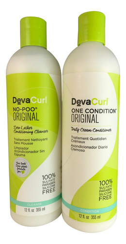 Devacurl No-poo Original Champú Y Una Condición Original