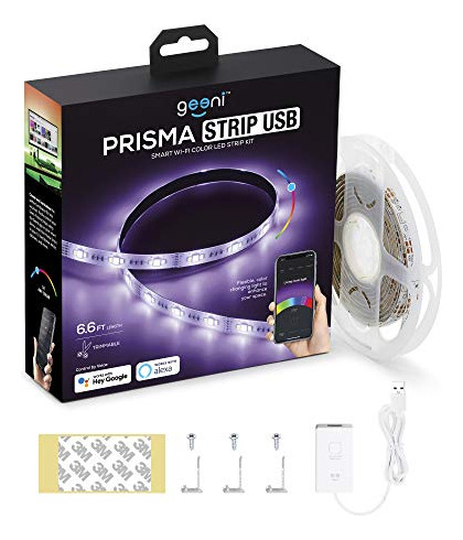 Geeni Prisma Strip Usb Smart Led Strip Lights, Cxj5e