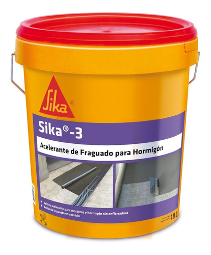 Sika 3 Aditivo Acelerante Controlado Fraguado Mortero 18 Lt