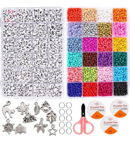 Kit Fabricación Joyas Para Pulseras 5000 Piezas Kit Manualid