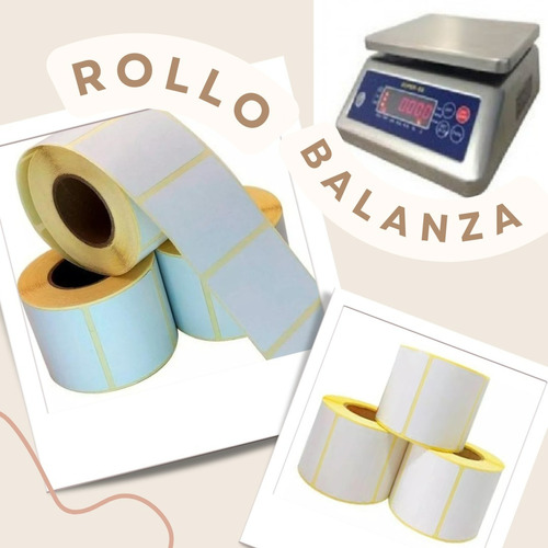 Rollos Para Balanza 55mm X 44mm (500 Pcs)