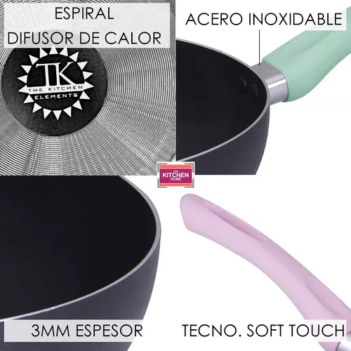 Juego Bateria Ollas Sarten Ceramica Sense Cocina 5pz