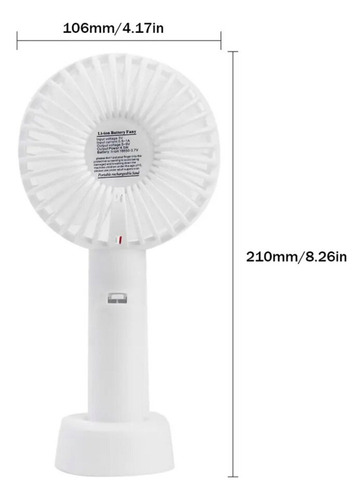 Mini Ventilador De Mão Com Bateria Recarregável