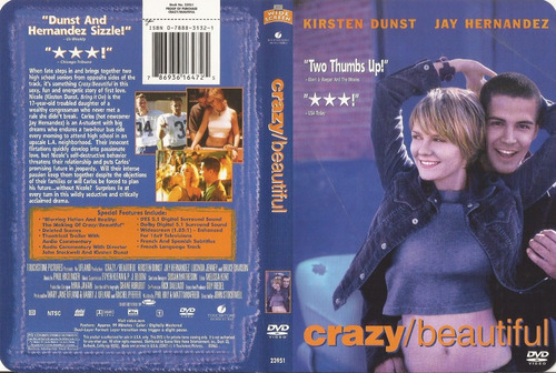 Crazy Beautiful Dvd Kirsten Dunst Jay Hernández 