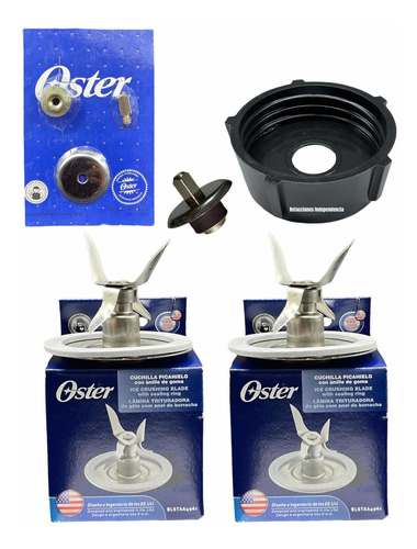 Kit Reparación Oster Cuchillas Aspas Porta Vaso Originales.