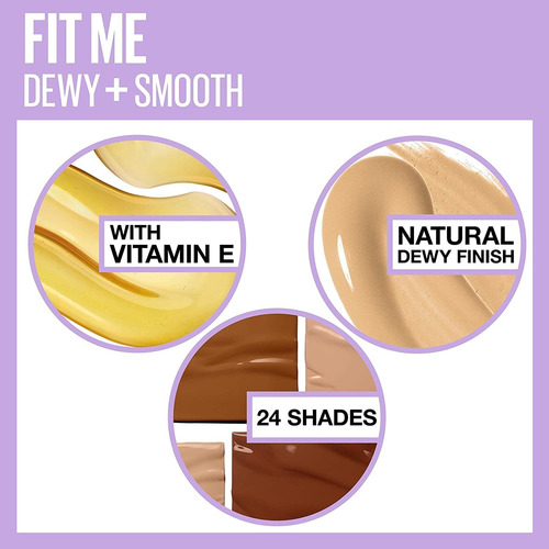 Base De Maquillaje Fit Me Dewy Smooth 120 De Maybelline New