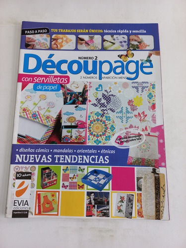 Revista Decoupage Con Servilletas Num.2 Sum, Foto 2 Año 2012