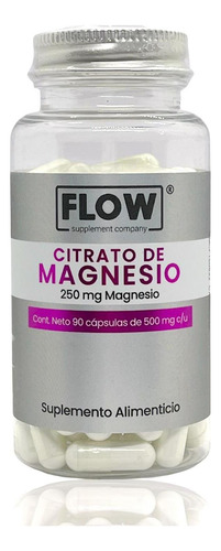 Flow - Citrato De Magnesio - 90 Capsulas - Sin sabor