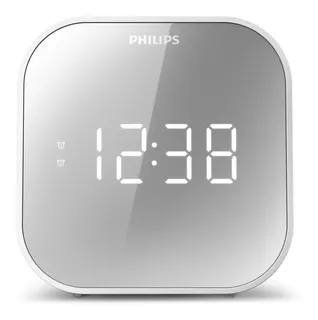 Radio Reloj Despertador Philips Tar4406 Puerto Usb, Blanco