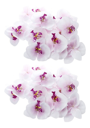 Cabeza De Flor Artificial De Orquídea Con Forma De Mariposa