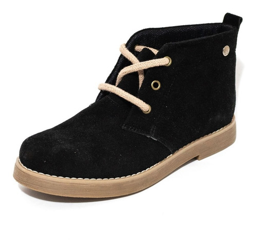 Imagen 1 de 7 de Botas Botinetas Mara Citadina Gamuza Negra Borcego Moda