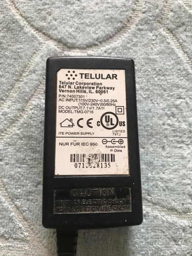 Cargador Telular 7.1 V / 1.7a