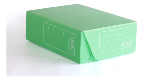 Caja Archivo Legajo Plana 39 X 28 X 12 Pack 25 Unidades Color Verde