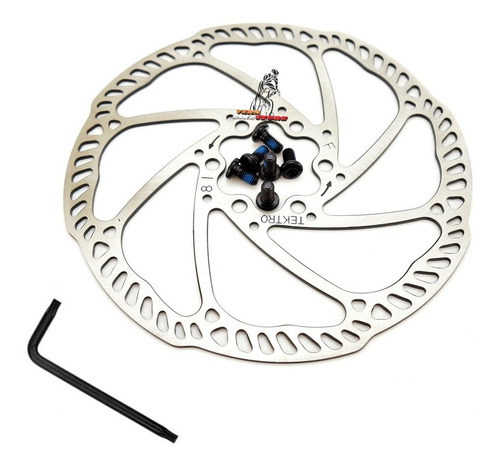 Freno Disco Rotor Bicicleta Tektro 160mm Llave + 6 Tornillos