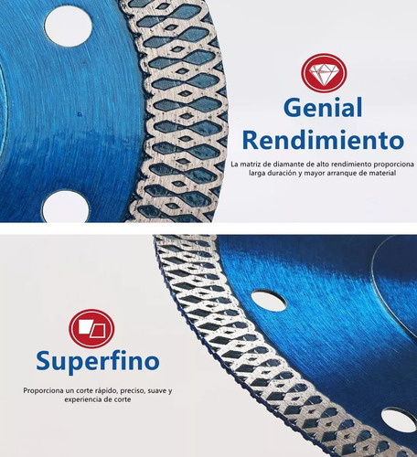 3pz Discos Diamante, Mármol, Granito, Porcelanato, Cerámica Color Azul