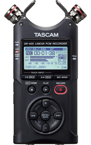 Tascam Dr-40x Grabadora Audio Portatil 4 Pista E Interfaz