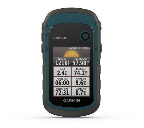 Gps Portátil Garmin Etrex 22x Mapa Topo Roteavel America Sul Azul-marinho