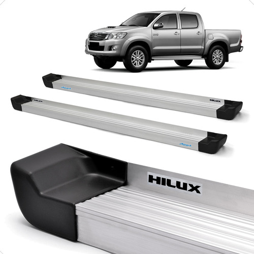 Estribo Hilux Cabine Dupla 2012 2013 2014 Prime Natural