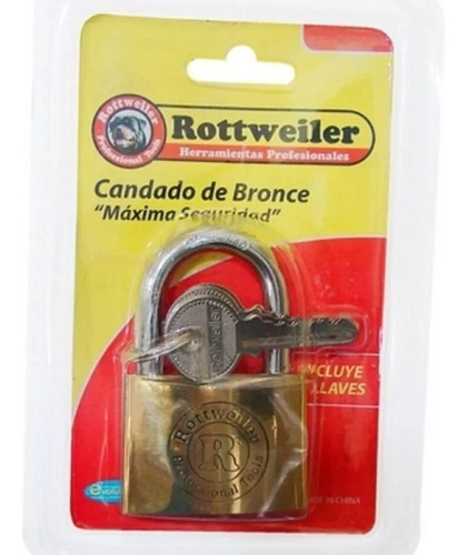 Candado Bronce Pesado 60mm Rottweiler Evol0253