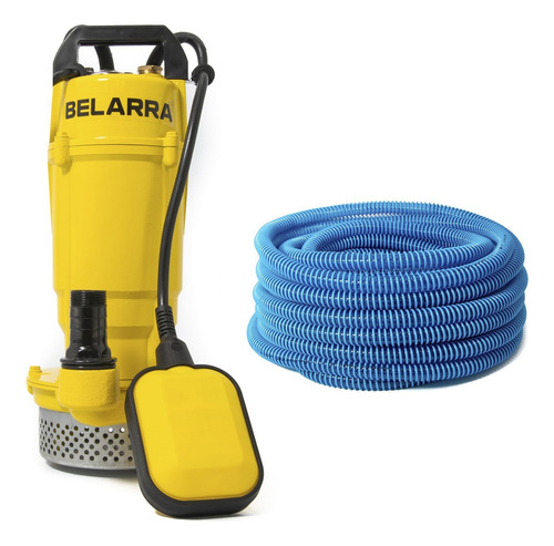 Combo Bomba Sumergible 1/2 Hp + Manguera Piscina 1 X 30 Mt