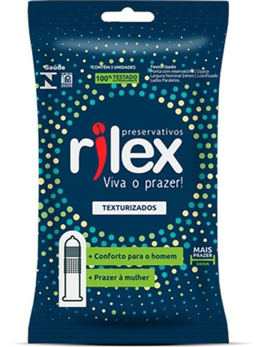 Preservativo Texturizado Rilex - 3 Undidades