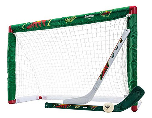 Set De Minihockey Franklin Sports Minnesota Wild Con Gol