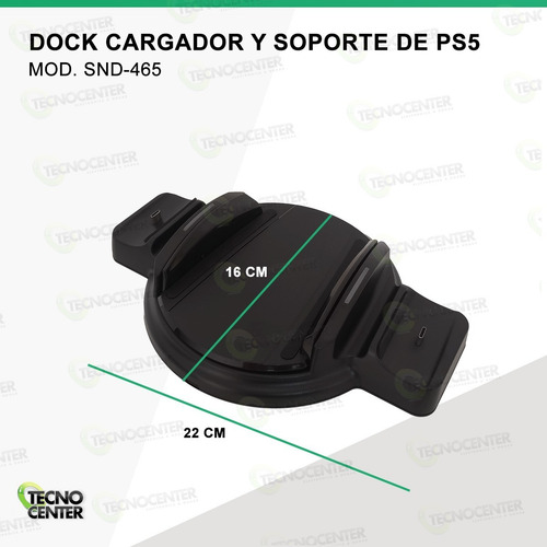 Imagen 4 de 6 de Base Soporte Consola Ps5 +cargador Doble Joystick Ps5 Cuotas