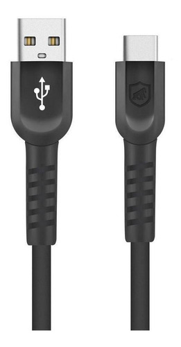 Cabo Dual Shock Preto Tipo C Type C Usb ( 2 Metros )