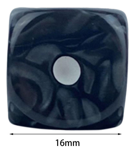 Xj 10 Uds. Dados De 6 Lados, Juego De Dados, Negro Negro