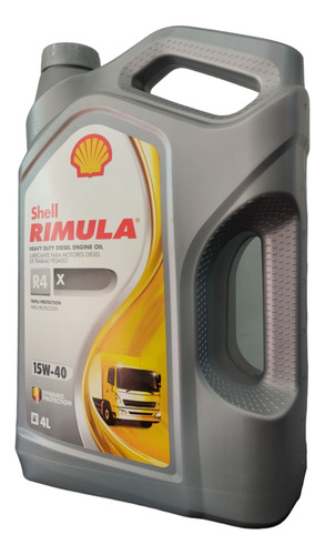 Aceite Motor Diésel Garrafa 4l 15w40 Shell Rimula