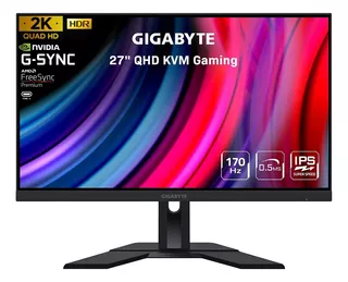 Monitor Gigabyte 27 M27q 2k Gsync Fsync 170hz 0.5ms Ips Kvm