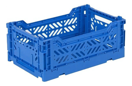 Caja Organizadora Plegable Apilable 26,6x17,1x10.5cm - 2.5kg Color Blue
