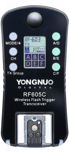 1 Radio Yongnuo Rf-605 C Para Canon  No Ttl + Envío