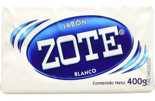Jabón Zote En Barra Blanco 5/ 400 Gr