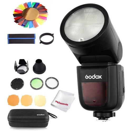 Flash Godox V1-s Con Kit De Accesorios Godox Ak-r1 Para Sony