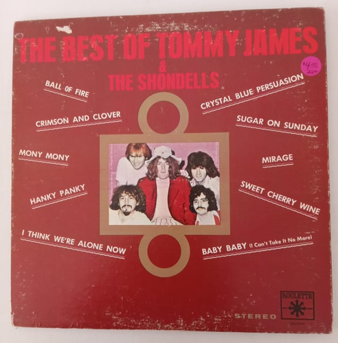 Tommy James & The Shondells - The Best Of Vinilo Usa 1970