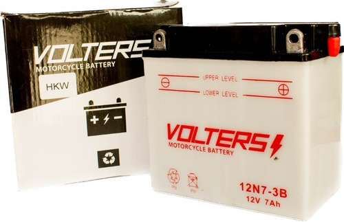 Bateria De Moto Volters 12n7-3b 12v 7ah